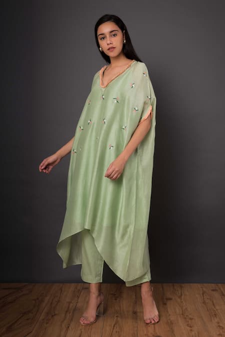 Shikha Mehta Chanderi Kurta & Pant Set 