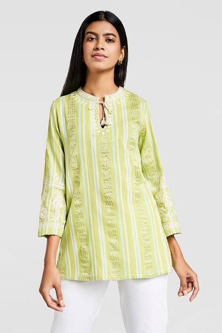 Grassroot By Anita Dongre Sage Green Top