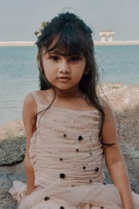 Shop Swati Golyan Pink Tulle Embroidery, Tassels Chanderi Lehenga Set at Aza Fashions Shop_Swati Golyan_Pink Tulle Embroidery, Tassels Chanderi Lehenga Set _at_Aza_Fashions