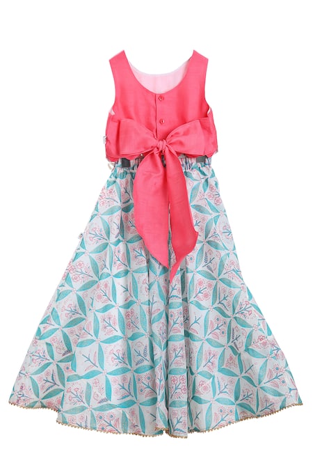 Shop MI Dulce AN'YA White Gingham, Silk Tassels, Beads Printed Lehenga Set at Aza Fashions Shop_MI Dulce AN'YA_White Gingham, Silk Tassels, Beads Printed Lehenga Set _at_Aza_Fashions