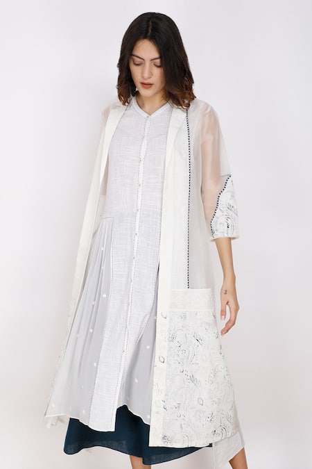 Arcvsh by Pallavi Singh Organza Sheer Jacket 