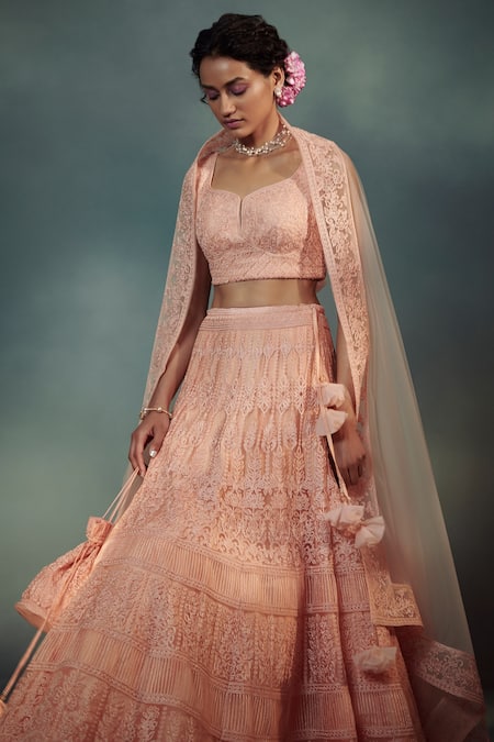 Suhino Embroidered Bridal Lehenga Set 