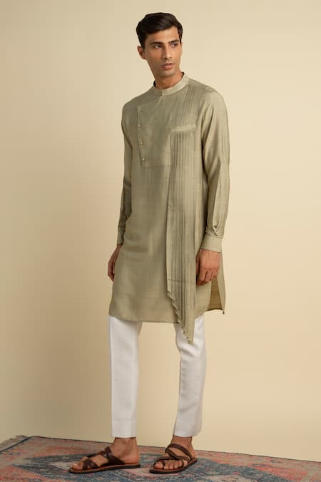 Philocaly Kandahar Draped Kurta 