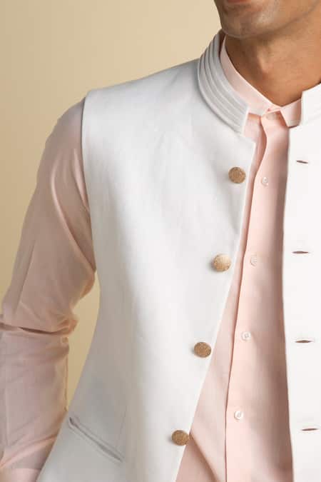 Buy Philocaly White Linen Puro Bundi Online at Aza Fashions Buy_Philocaly_White Linen Puro Bundi _Online_at_Aza_Fashions