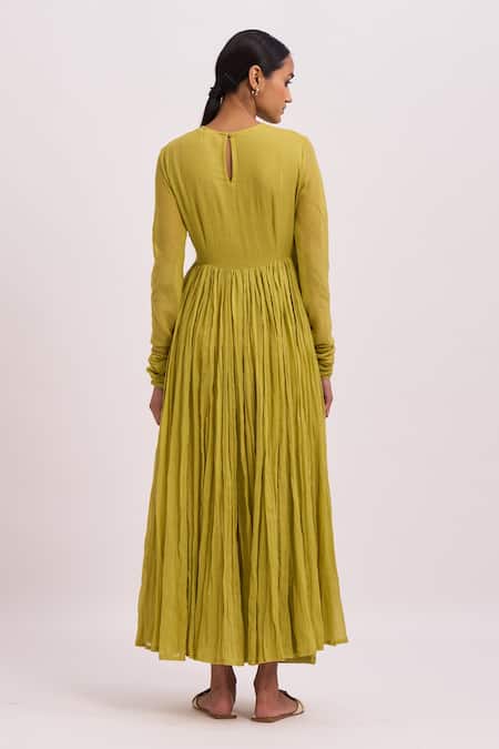 Dot Full Sleeve Anarkali & Pant Set 