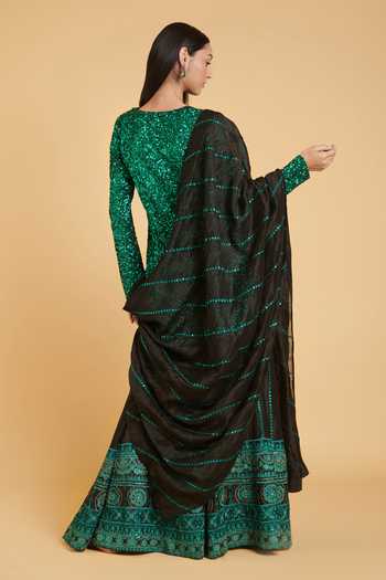 Siddartha Tytler Sequin Work Kurta Sharara Set 
