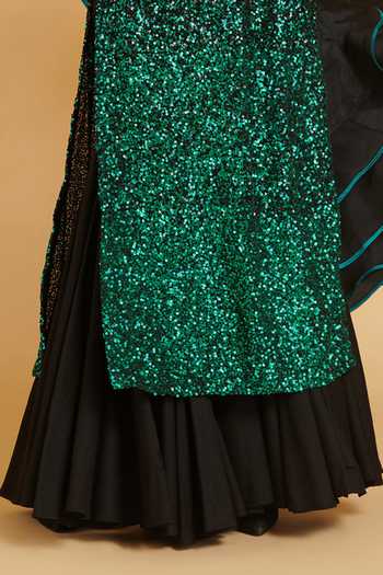 Siddartha Tytler Black Dupatta Organza, Kurta Georgette Sequin V Neck Ombre Work Sharara Set Online at Aza Fashions Siddartha Tytler_Black Dupatta Organza, Kurta Georgette Sequin V Neck Ombre Work Sharara Set _Online_at_Aza_Fashions