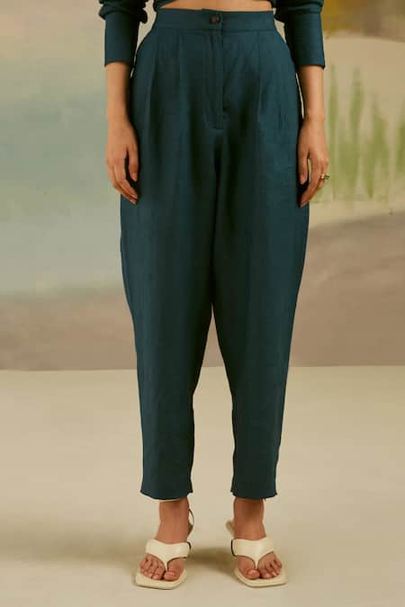 100% linen trousers - Woman | Mango Mozambique