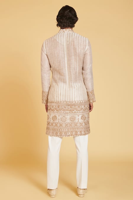 Siddartha Tytler Chanderi Embroidered Sherwani 