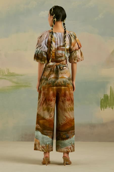 Cord Cotton Flared Pants