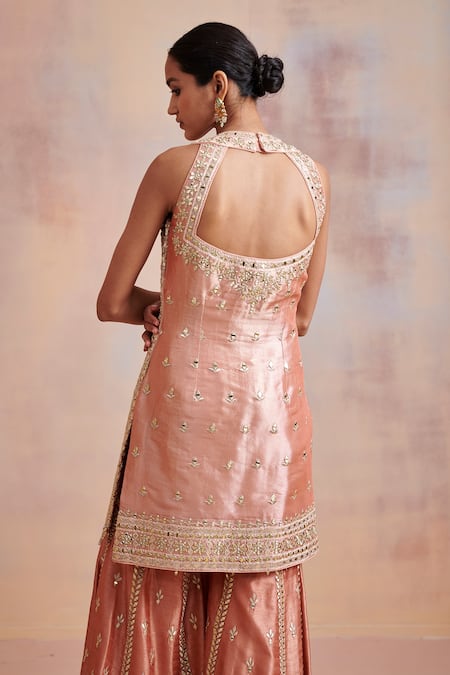 SUHINO Mirror Embroidered Gharara Set 