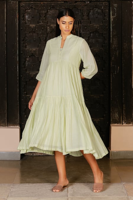 Ayaka Cotton Chanderi Dress 