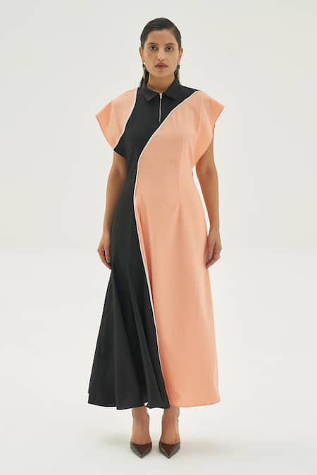 Corpora Studio Colorblock A-line Dress 