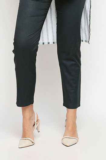 Shop_So Us By Sougatpaul_Blue Cotton Twill Stand Collar Printed High-low Top And Pant Set _Online_at_Aza_Fashions