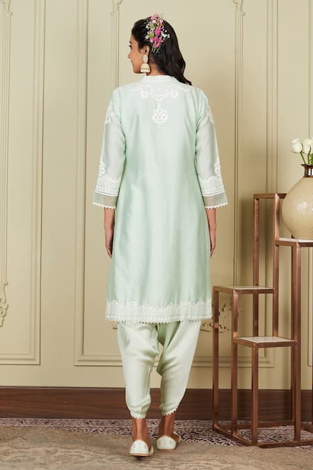 Sheetal Batra Ayanna Embroidered Kurta & Dhoti Pant Set