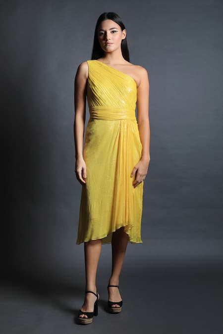 Swatee Singh One Shoulder Dress 