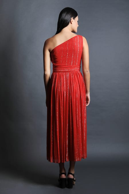 Swatee Singh One Shoulder Dress 