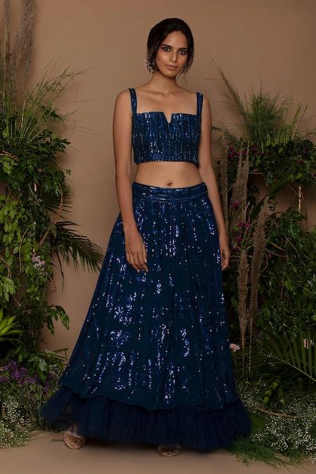 Samatvam by Anjali Bhaskar Embroidered Lehenga Set 