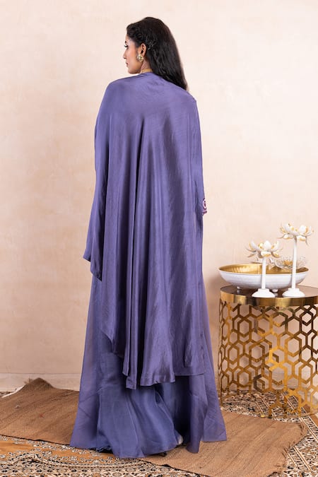 Shikha And Srishti Design Embroidered Cape & Pant Set 