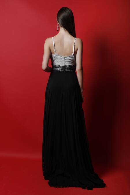 Swatee Singh Polka Dot Lace Dress 