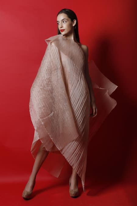 Swatee Singh Textured Draped Dress 