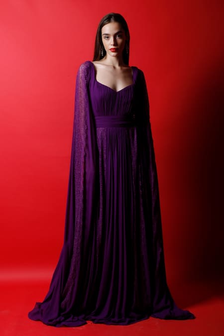 Swatee Singh Draped Lace Gown 