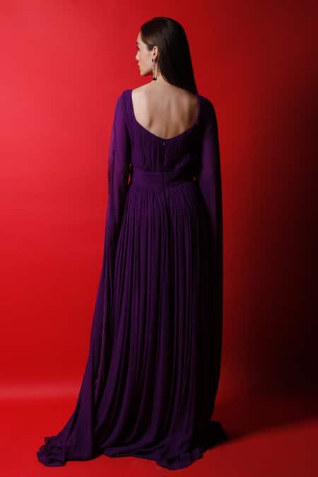 Swatee Singh Draped Lace Gown 