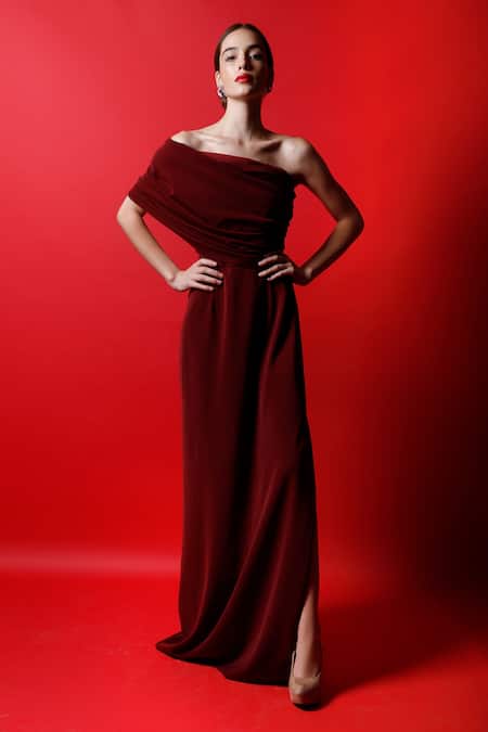 Swatee Singh Draped Tube Gown 