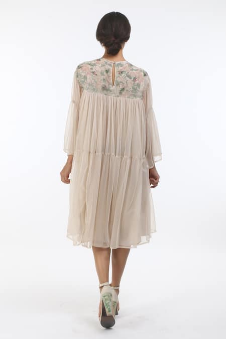 Nikasha Tulle Hand Painted Dress 