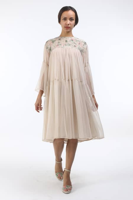 Nikasha Tulle Hand Painted Dress 