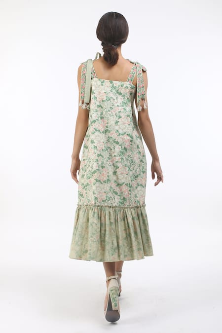 Nikasha Hand Painted Midi Dress 