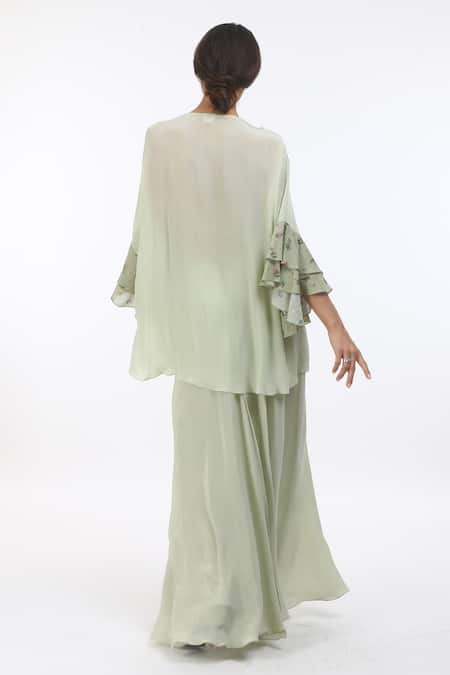 Nikasha Hand Painted Flared Blouse 