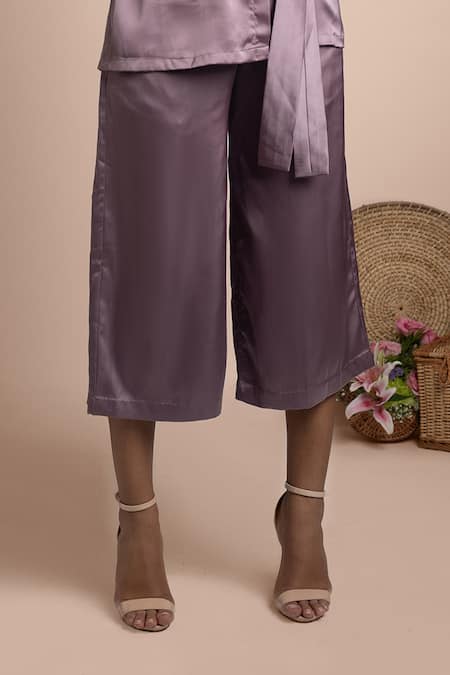 Buy Mehak Murpana Purple Stretch Suiting Collared Neck Embellished Shirt And Pant Set Online at Aza Fashions Buy_Mehak Murpana_Purple Stretch Suiting Collared Neck Embellished Shirt And Pant Set _Online_at_Aza_Fashions