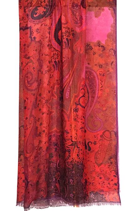 Pashma Pink Cashmere Printed Scarf Online at Aza Fashions Pashma_Pink Cashmere Printed Scarf _Online_at_Aza_Fashions