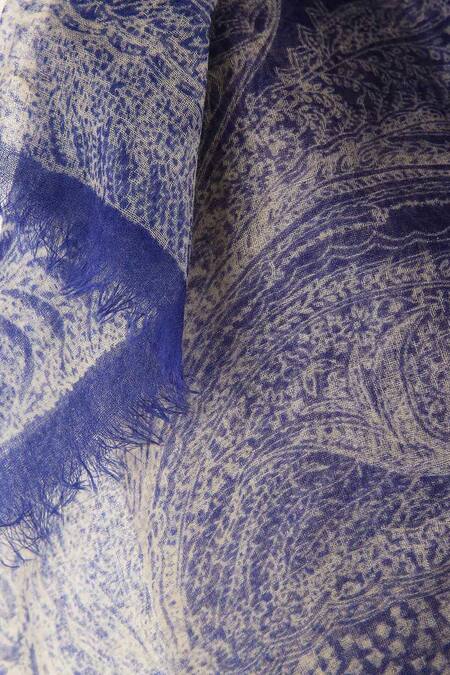 Buy Pashma Orange Printed Cashmere Frayed Scarf Online at Aza Fashions Buy_Pashma_Orange Printed Cashmere Frayed Scarf _Online_at_Aza_Fashions