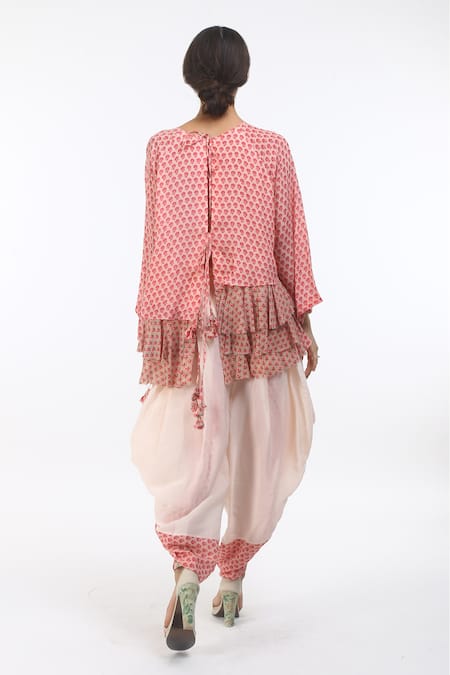 Nikasha Printed Kurta & Dhoti Pant Set 