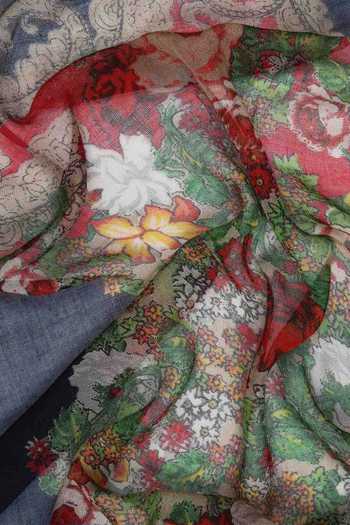 Buy Pashma Multi Color Floral Print Silk Cashmere Scarf Online at Aza Fashions Buy_Pashma_Multi Color Floral Print Silk Cashmere Scarf _Online_at_Aza_Fashions