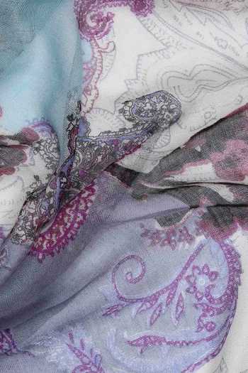 Shop_Pashma_White Embroidery Floral Print Silk Cashmere Scarf _Online_at_Aza_Fashions