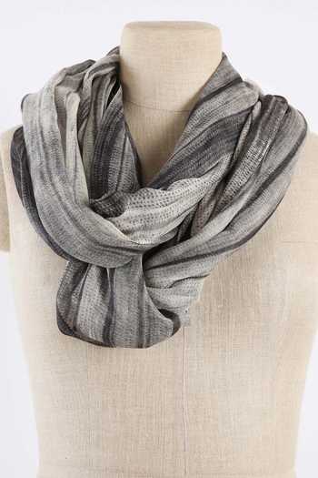 Pashma Shibori Printed Silk Cashmere Scarf 