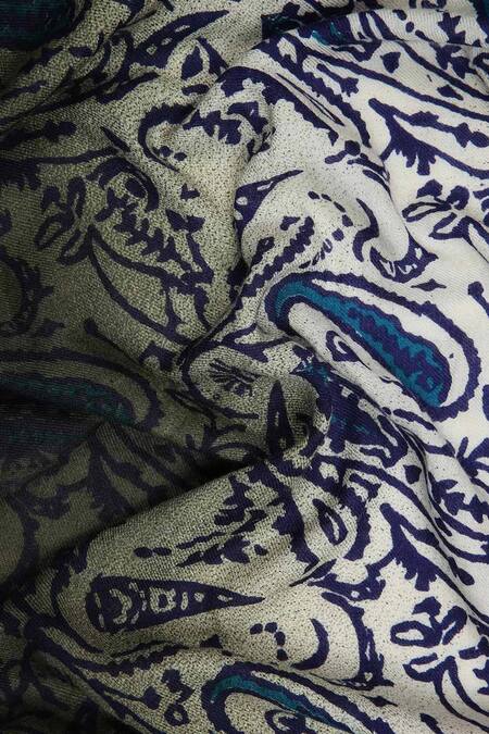 Pashma White Printed Silk Cashmere Dip Dyed Scarf Online at Aza Fashions Pashma_White Printed Silk Cashmere Dip Dyed Scarf _Online_at_Aza_Fashions