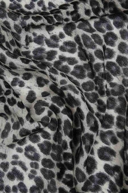 Buy Pashma Black Printed Silk Cashmere Animal Scarf Online at Aza Fashions Buy_Pashma_Black Printed Silk Cashmere Animal Scarf _Online_at_Aza_Fashions