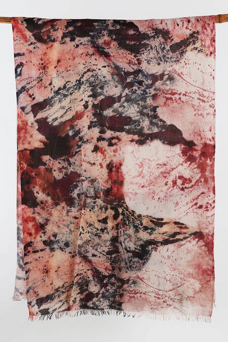 Pashma Black Printed Silk Cashmere Scarf Online at Aza Fashions Pashma_Black Printed Silk Cashmere Scarf _Online_at_Aza_Fashions