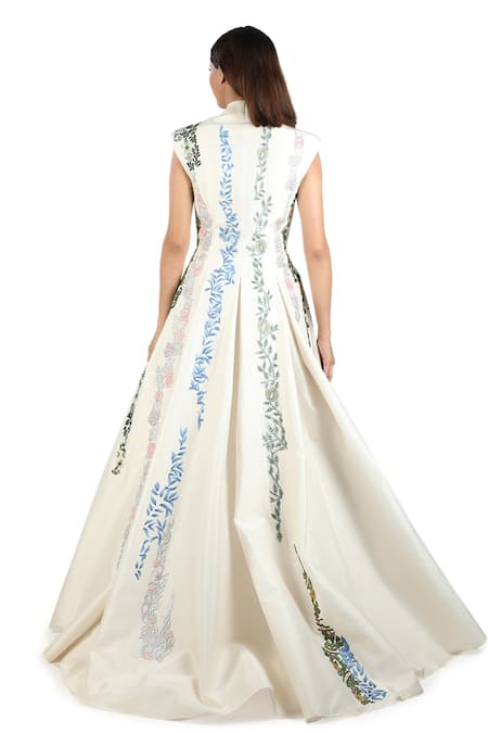 Samant Chauhan Embroidered Gown 