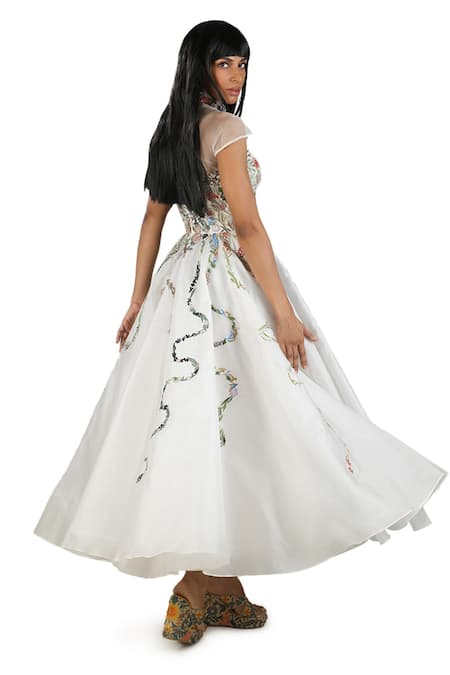 Samant Chauhan Embroidered Gown 