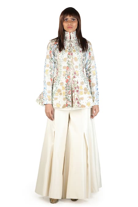 Samant Chauhan Embroidered Jacket With Pants 