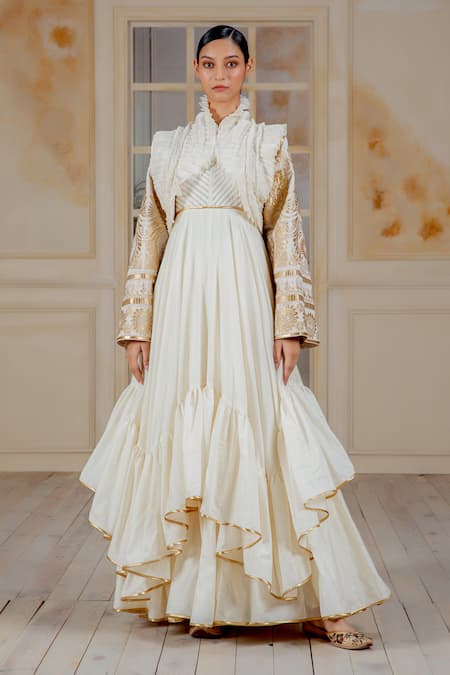 Siddartha Tytler  Jacket & Chanderi Anarkali Set 