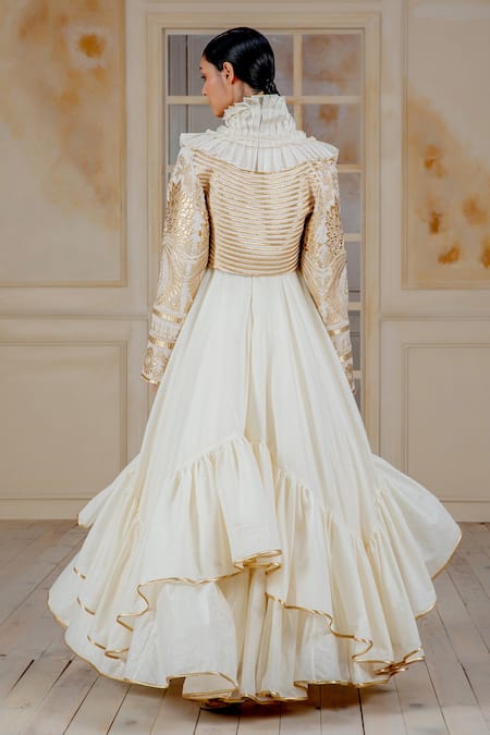 Siddartha Tytler  Jacket & Chanderi Anarkali Set 