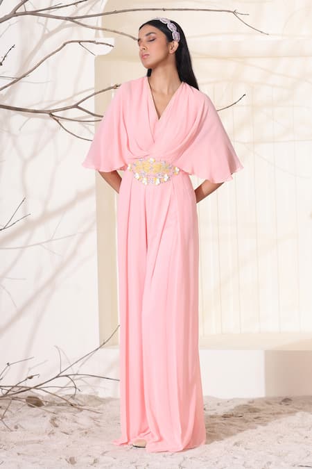 Seema Thukral Waist Embroidered Jumpsuit 