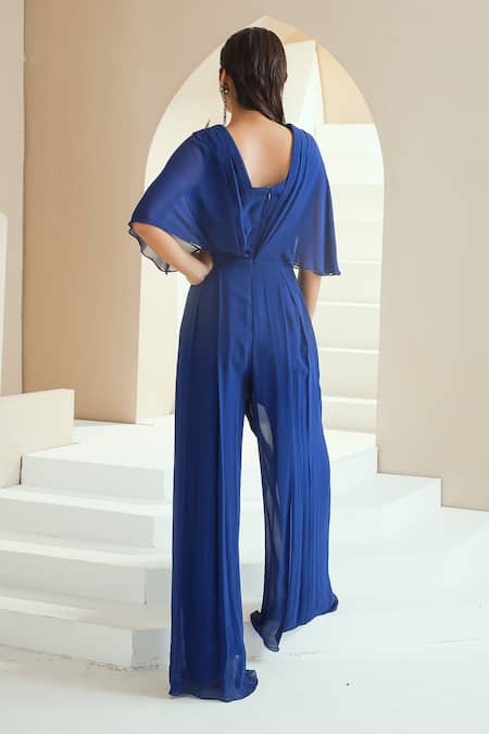 Seema Thukral Draped Pleated Jumpsuit 