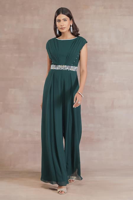 Seema Thukral Pleated Jumpsuit 